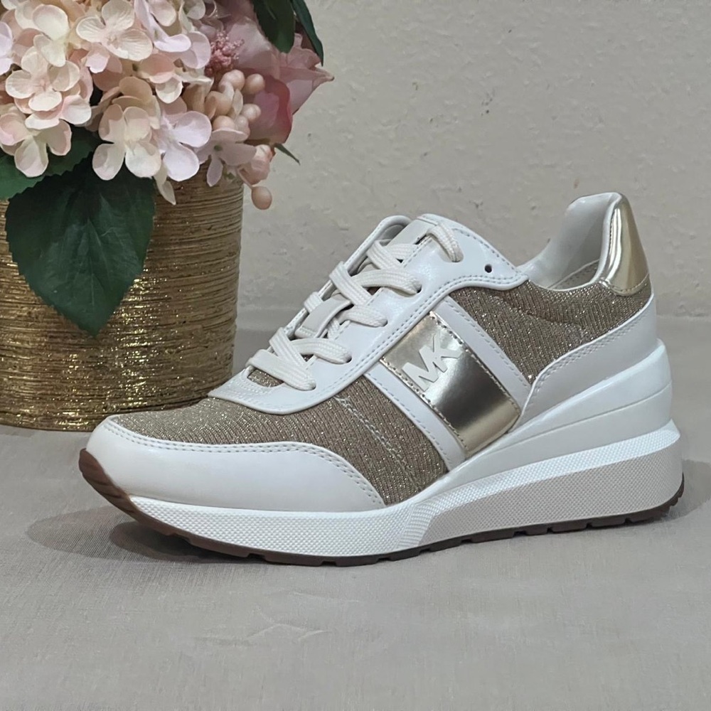 Michael Michael Kors Mabel Wedge Sneaker- Women’s. New - Picture 2 of 9